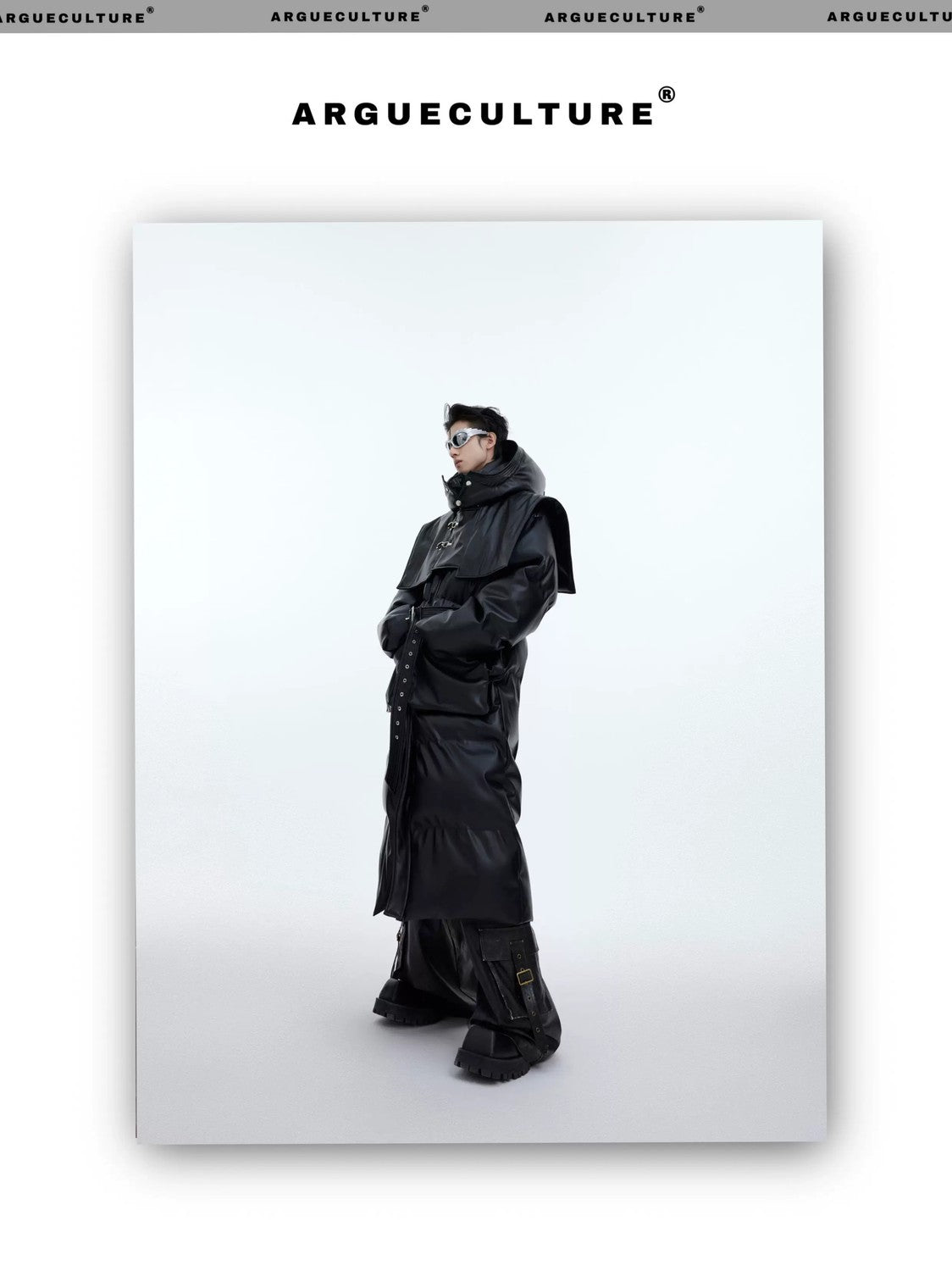 desc::deconstructed-long-hooded-pu-leather-padded-jacket-detail-img-10