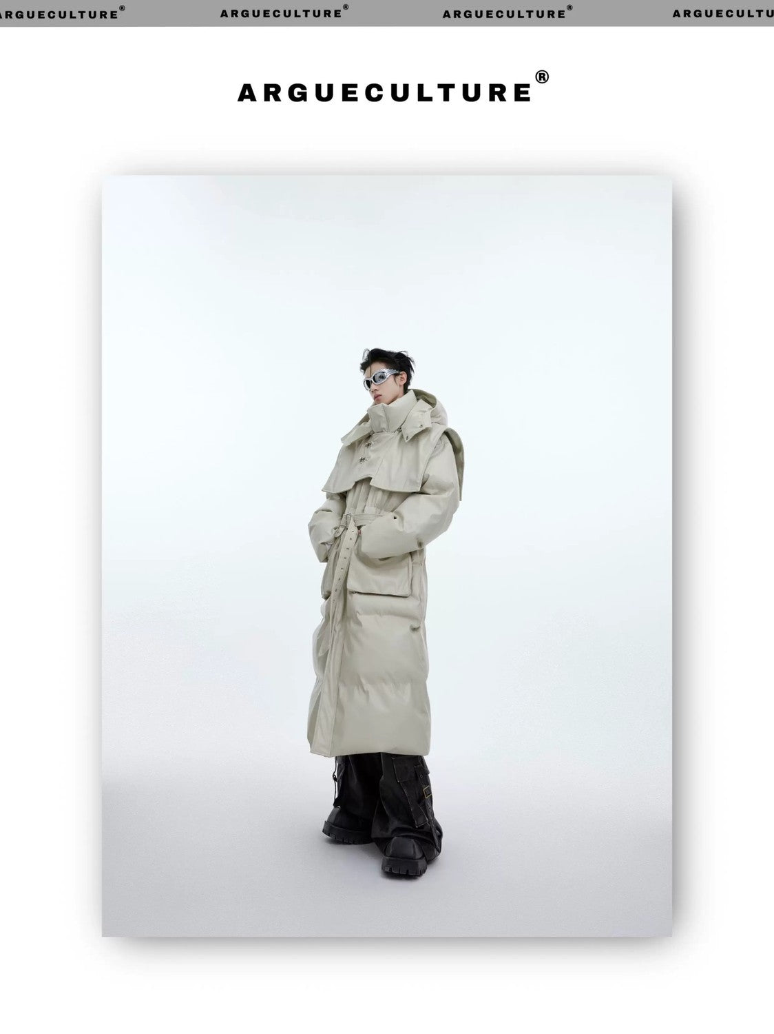 desc::deconstructed-long-hooded-pu-leather-padded-jacket-detail-img-7