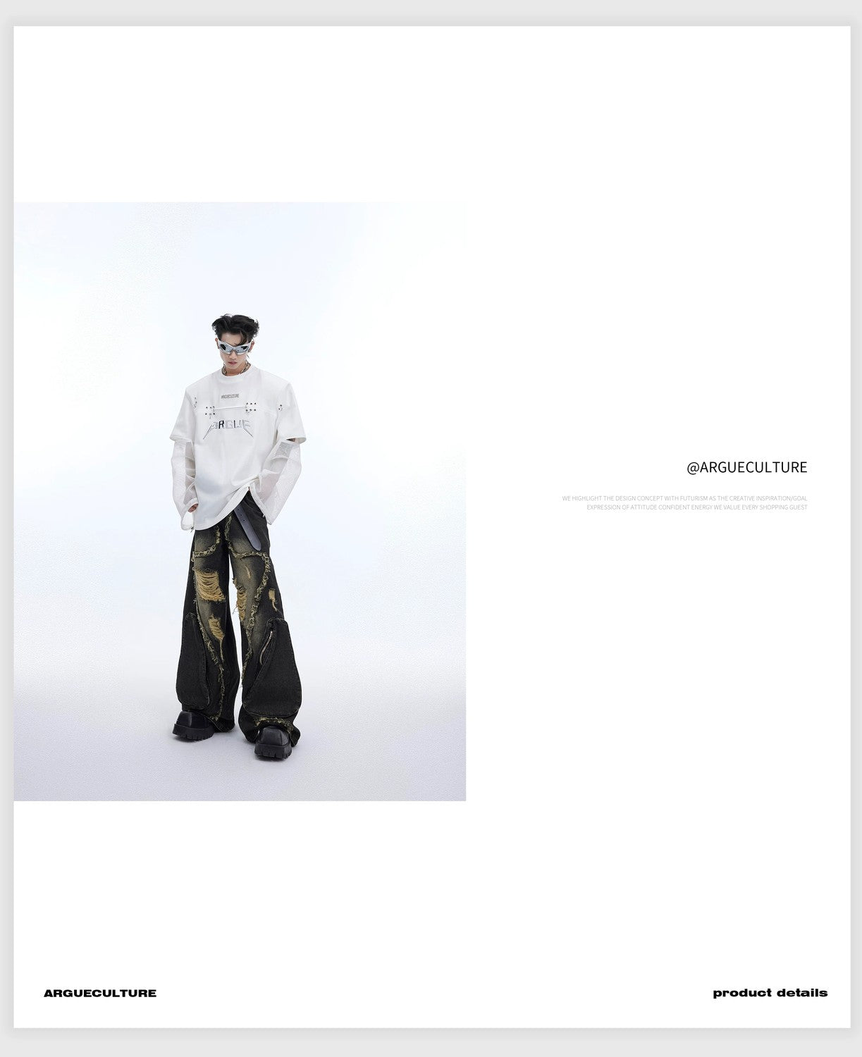 desc::deconstructed-mesh-spliced-faux-two-piece-streetwear-tee-detail-img-13
