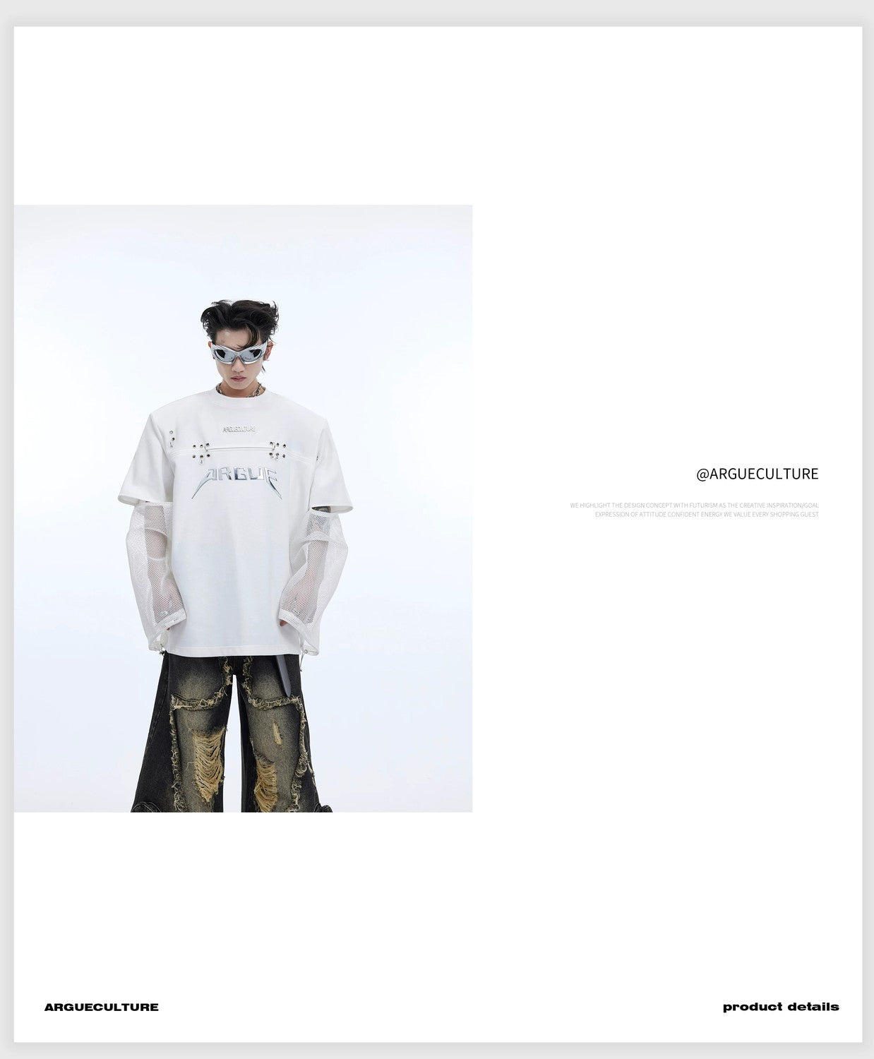 desc::deconstructed-mesh-spliced-faux-two-piece-streetwear-tee-detail-img-9