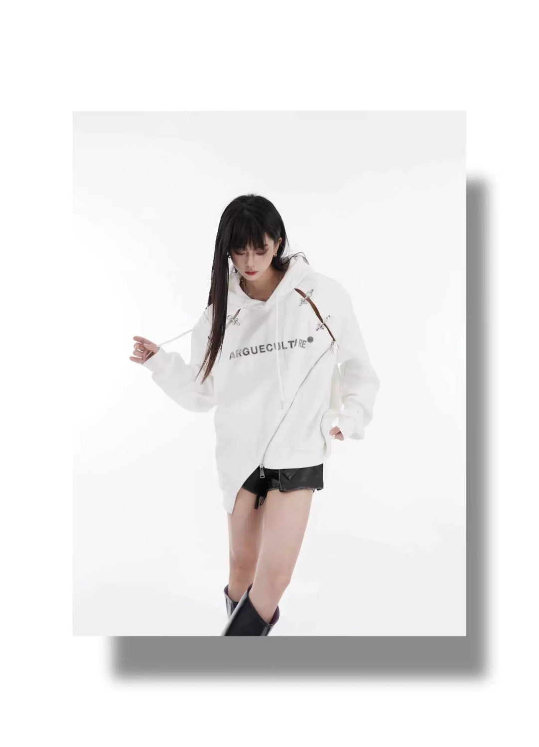 desc::deconstructed-metal-buckle-hoodie-cyber-streetwear-top-detail-img-2