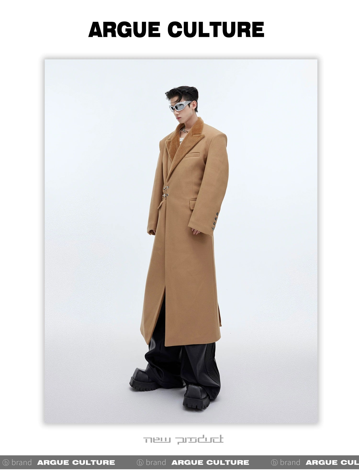 desc::deconstructed-metal-buckle-long-wool-coat-oversized-detail-img-6