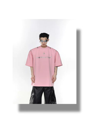 desc::deconstructed-metal-buckle-off-shoulder-streetwear-tee-detail-img-16