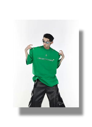 desc::deconstructed-metal-buckle-off-shoulder-streetwear-tee-detail-img-6