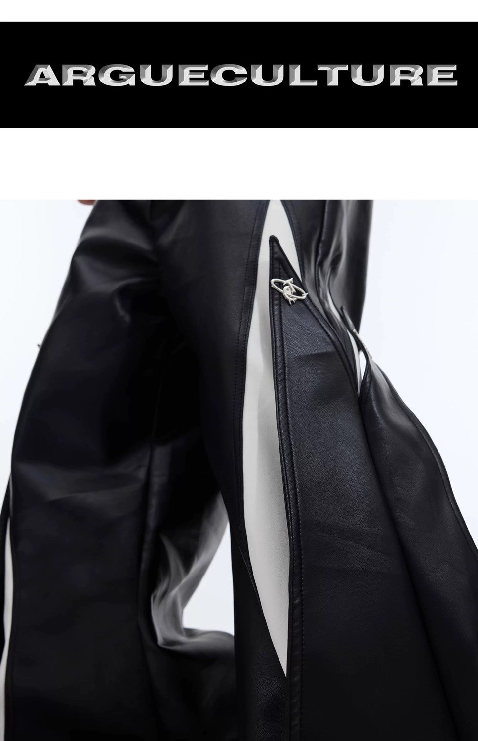 desc::deconstructed-metal-button-pu-leather-wide-leg-pants-detail-img-3