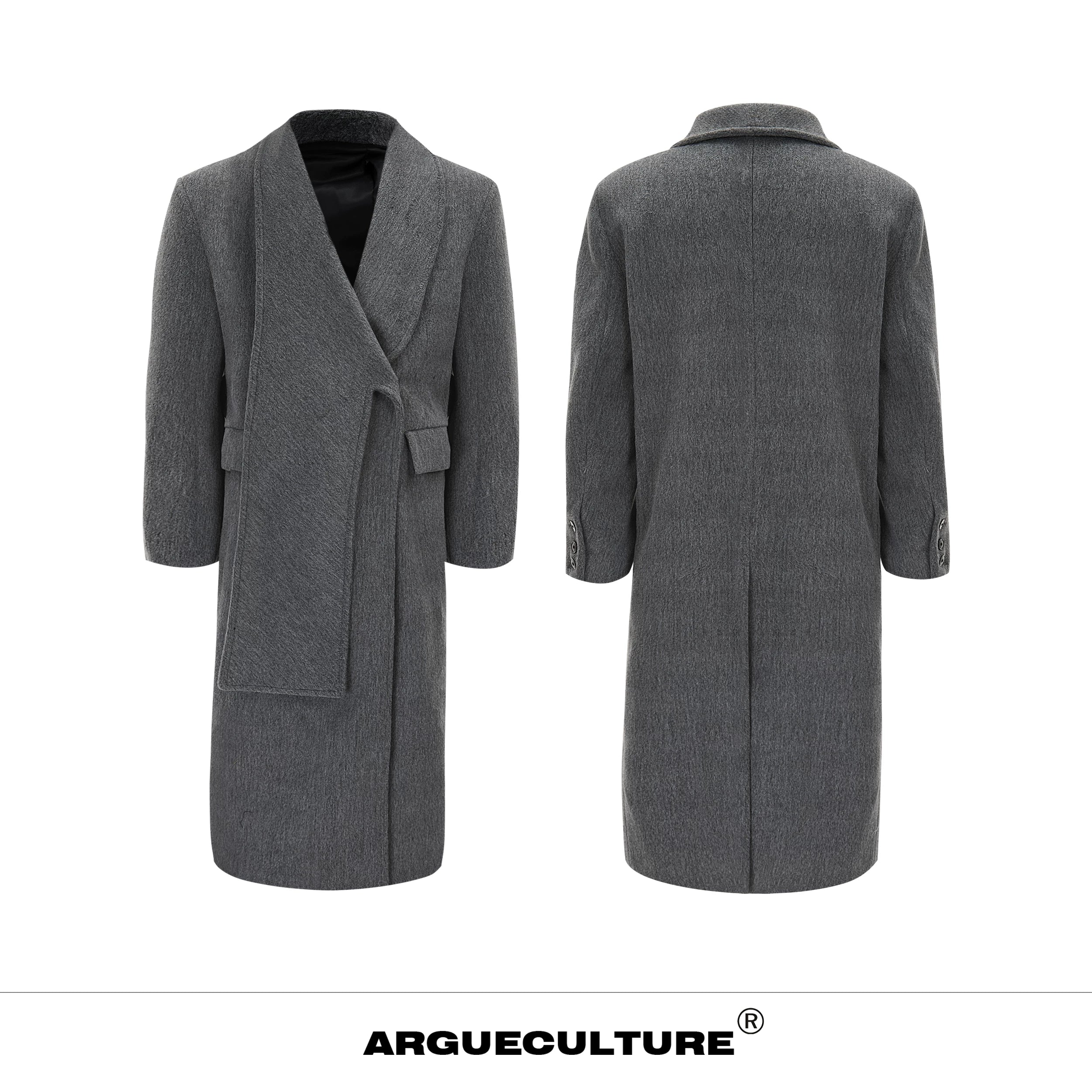 deconstructed-metal-strap-wool-coat-long-streetwear-overcoat-black