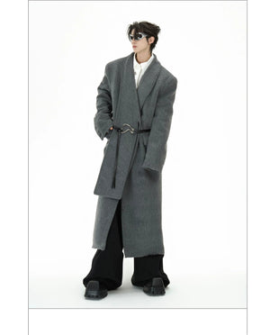desc::deconstructed-metal-strap-wool-coat-long-streetwear-overcoat-detail-img-17