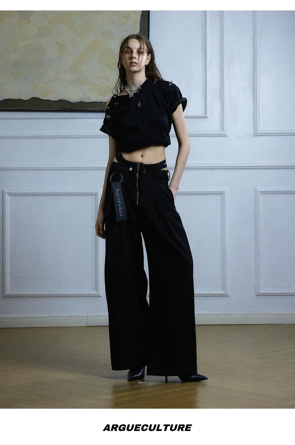 desc::deconstructed-metal-zipper-wide-leg-streetwear-pants-detail-img-14