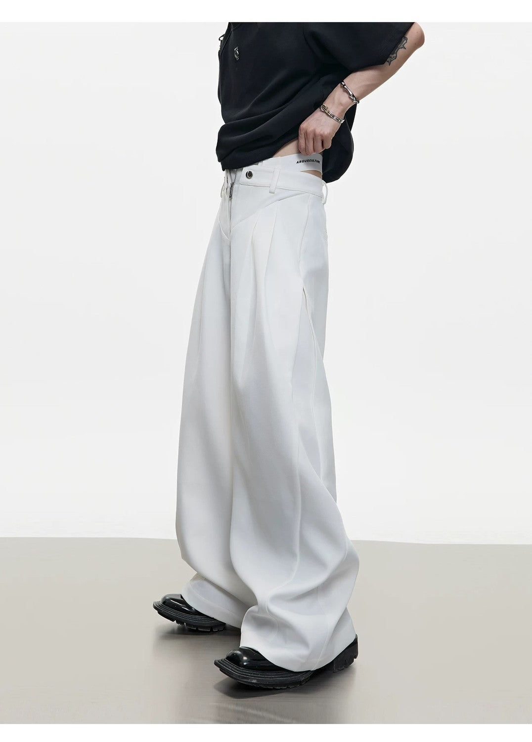 desc::deconstructed-metal-zipper-wide-leg-streetwear-pants-detail-img-5