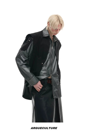 desc::deconstructed-metallic-cargo-shirt-jacket-streetwear-cape-style-detail-img-13