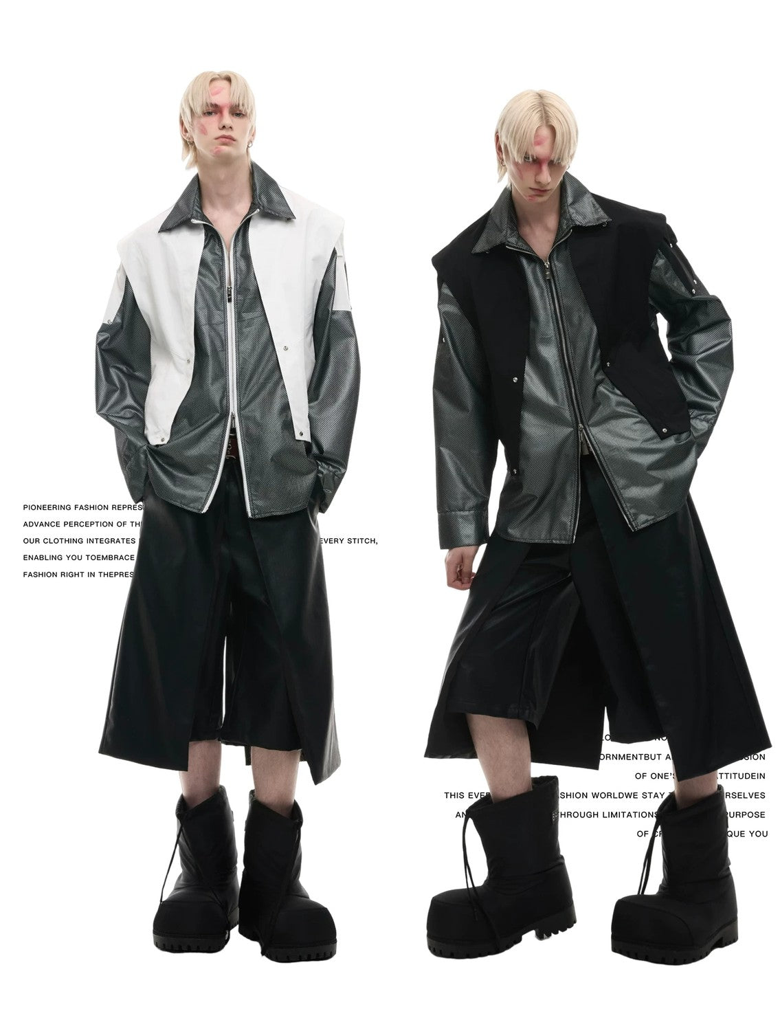 desc::deconstructed-metallic-cargo-shirt-jacket-streetwear-cape-style-detail-img-3
