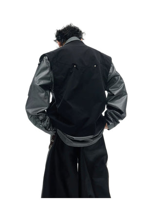 desc::deconstructed-metallic-cargo-shirt-jacket-streetwear-cape-style-detail-img-6