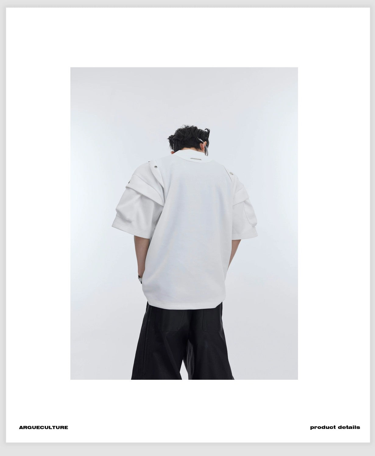 desc::deconstructed-metallic-padded-shoulder-boxy-tee-detail-img-12
