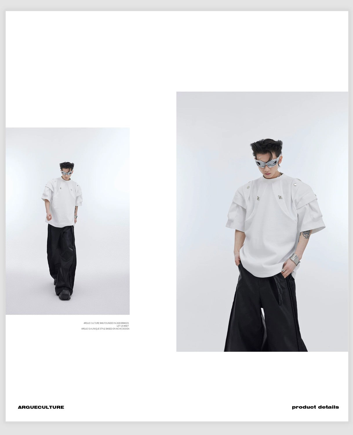 desc::deconstructed-metallic-padded-shoulder-boxy-tee-detail-img-7