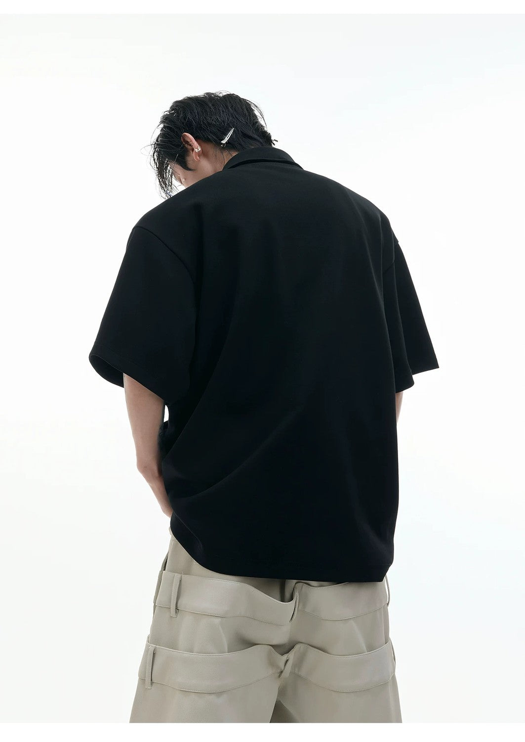 desc::deconstructed-multi-collar-heavyweight-polo-shirt-detail-img-10