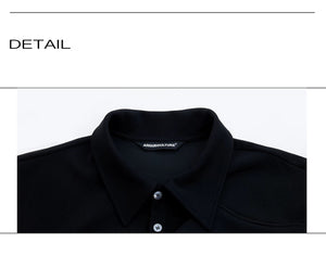 desc::deconstructed-multi-collar-heavyweight-polo-shirt-detail-img-17