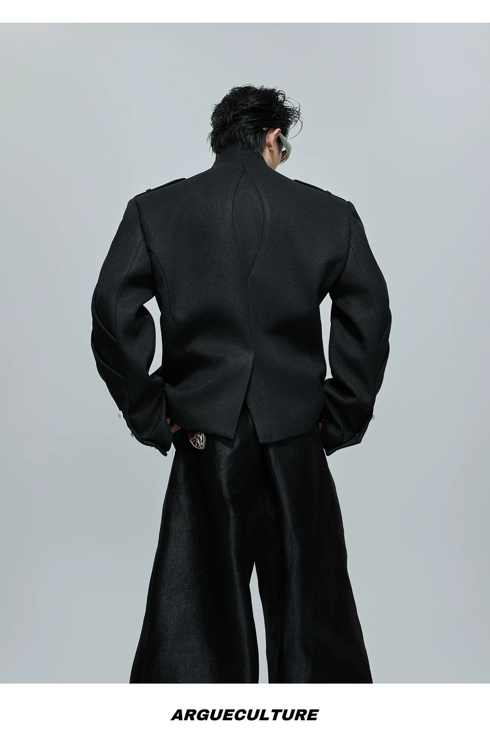 desc::deconstructed-multi-panel-stand-collar-jacket-for-men-women-detail-img-11