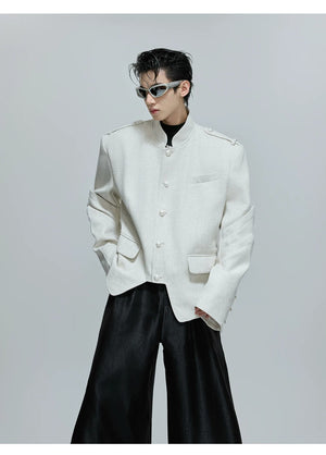 desc::deconstructed-multi-panel-stand-collar-jacket-for-men-women-detail-img-4