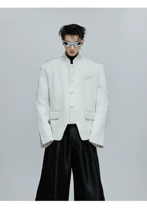 desc::deconstructed-multi-panel-stand-collar-jacket-for-men-women-detail-img-6