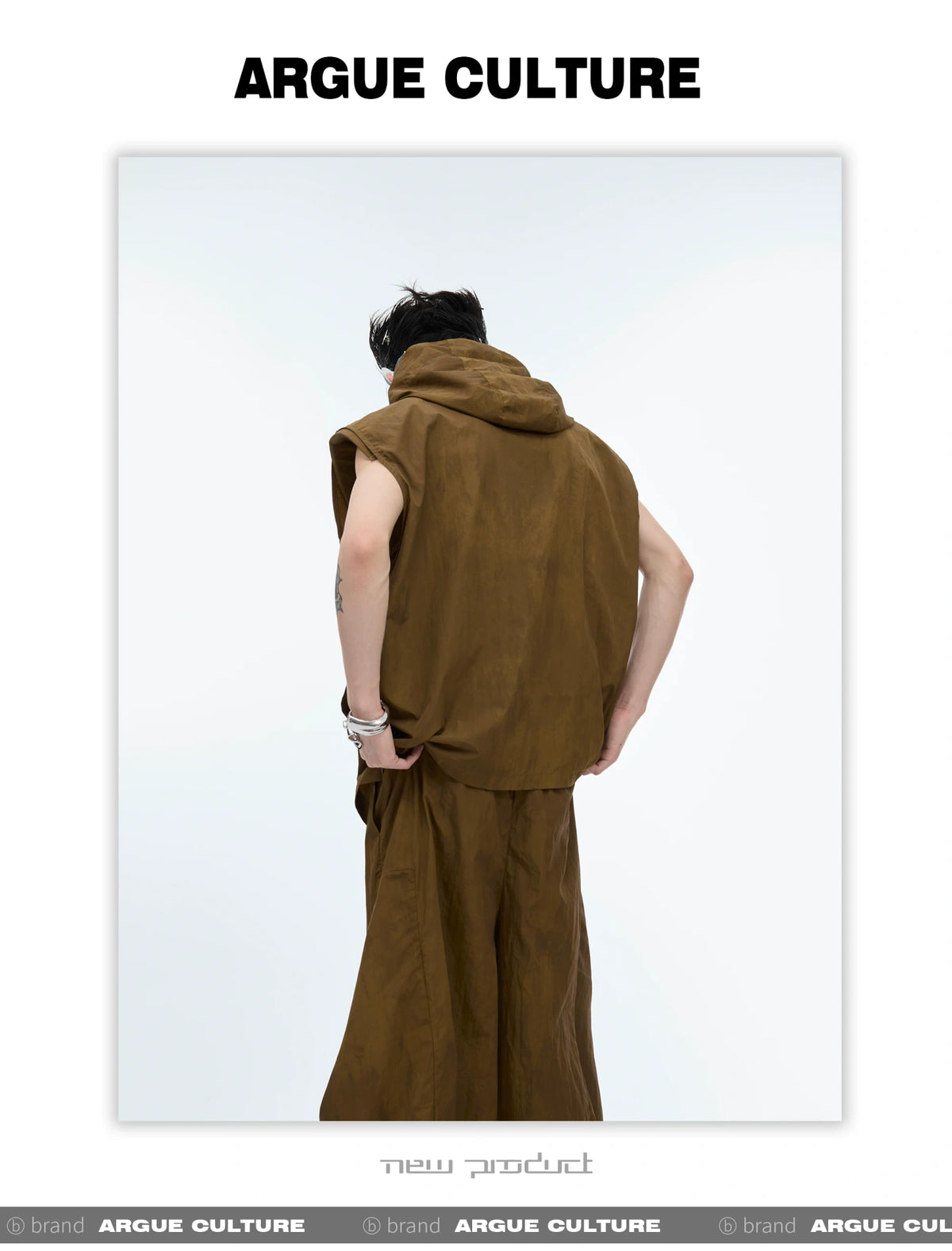 Deconstructed Nylon Utility Vest and Workwear Pants - detail image 15