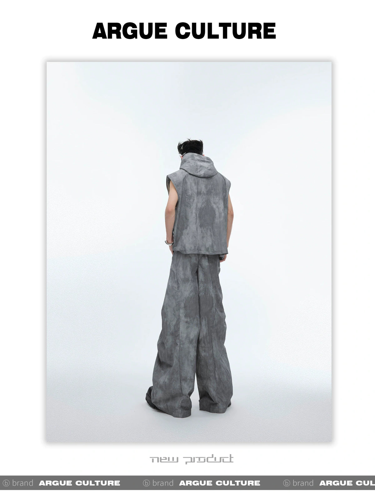 Deconstructed Nylon Utility Vest and Workwear Pants - detail image 8