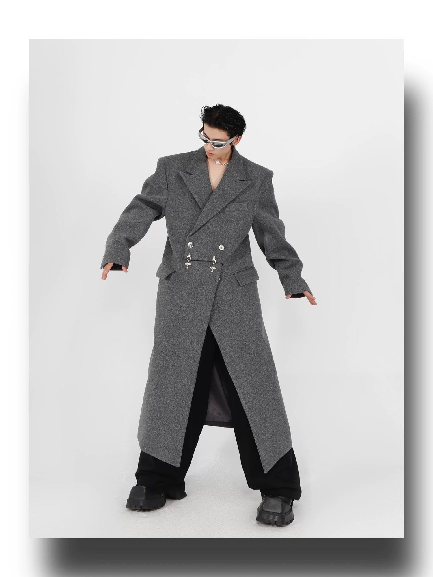 desc::deconstructed-oversized-wool-coat-with-metal-buckles-detail-img-3