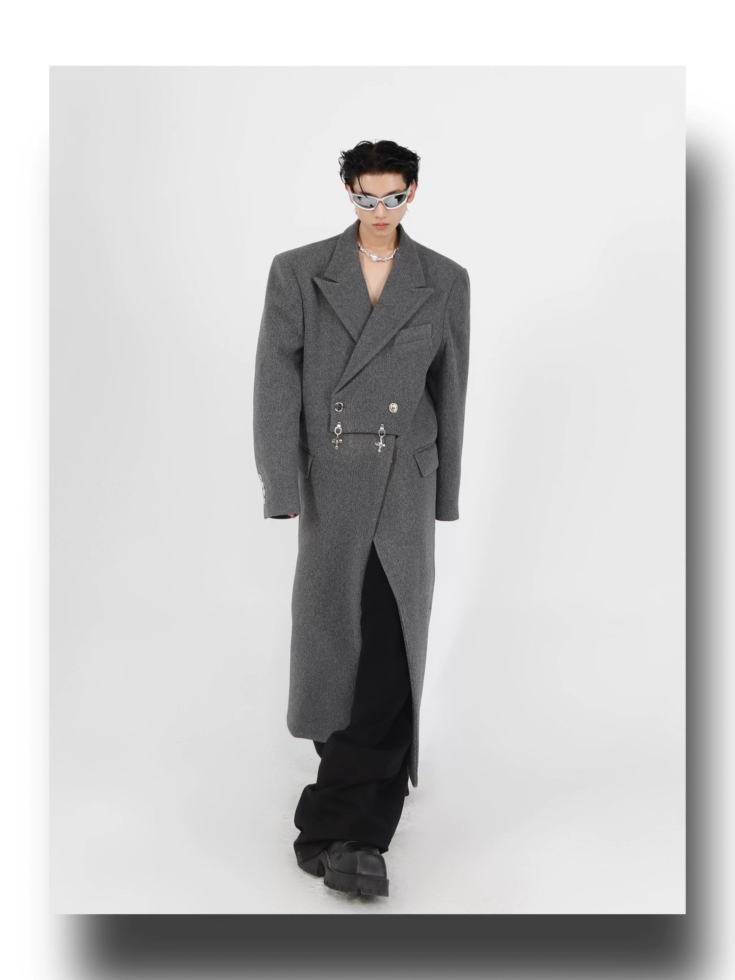 desc::deconstructed-oversized-wool-coat-with-metal-buckles-detail-img-4
