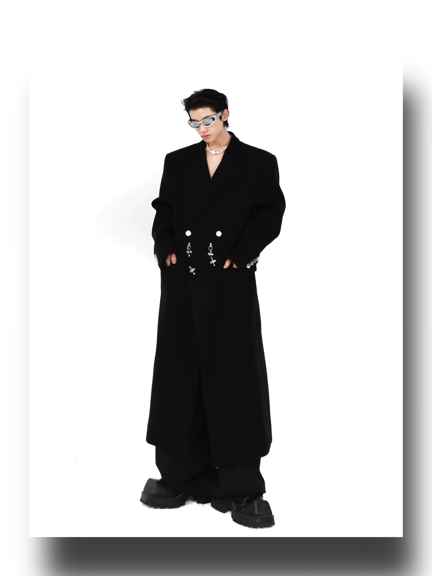 desc::deconstructed-oversized-wool-coat-with-metal-buckles-detail-img-6