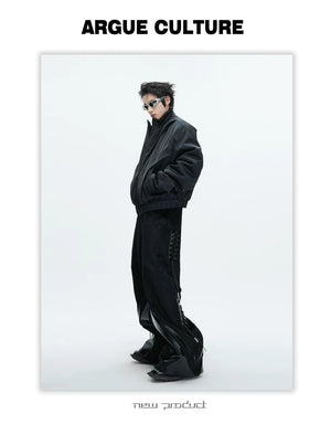 desc::deconstructed-padded-bomber-jacket-unisex-streetwear-detail-img-11