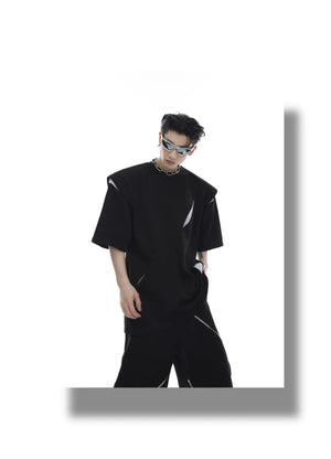 desc::deconstructed-padded-shoulder-patchwork-tee-unisex-detail-img-12