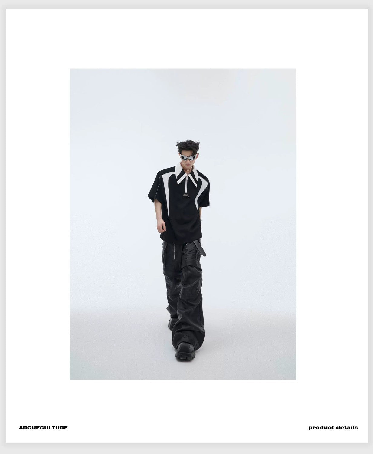 desc::deconstructed-padded-shoulder-polo-boxy-streetwear-tee-detail-img-12