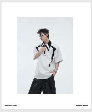 desc::deconstructed-padded-shoulder-polo-boxy-streetwear-tee-detail-img-5