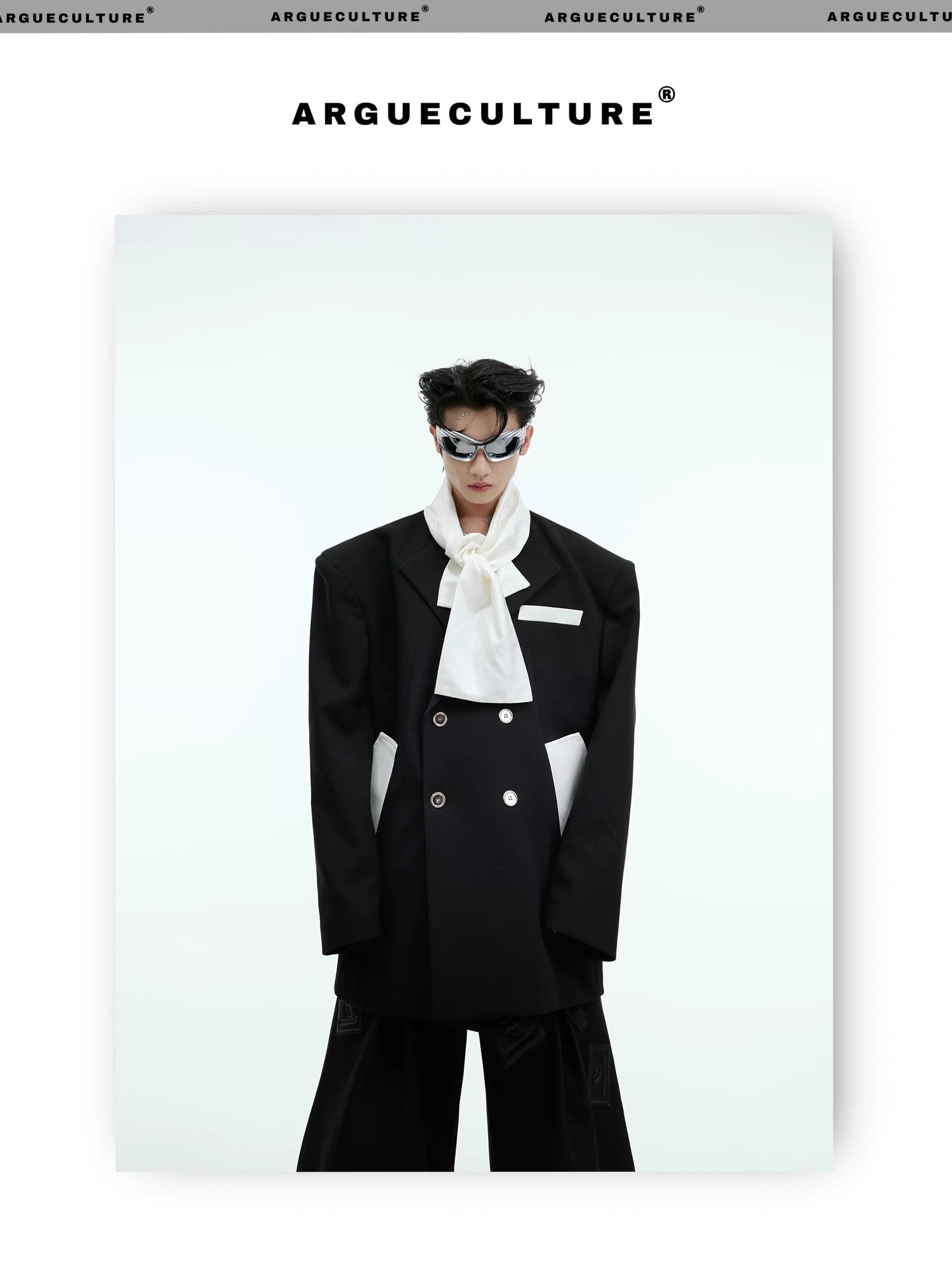 desc::deconstructed-patchwork-tie-oversized-blazer-for-men-detail-img-1