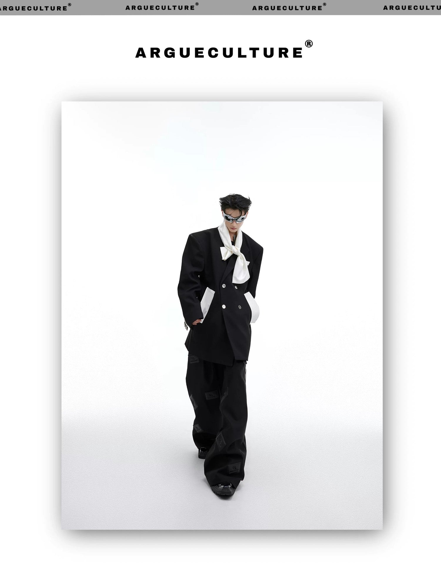 desc::deconstructed-patchwork-tie-oversized-blazer-for-men-detail-img-11