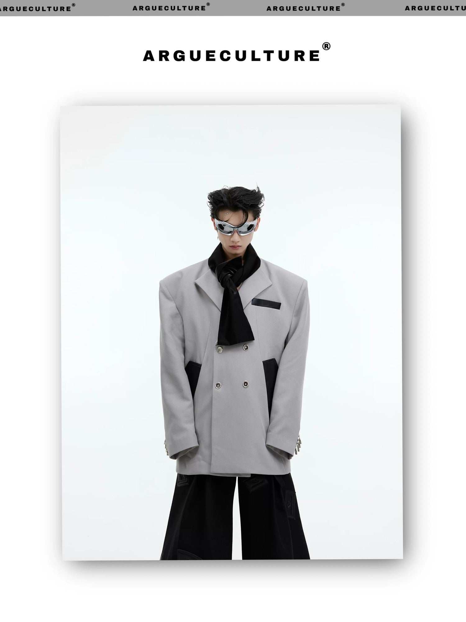 desc::deconstructed-patchwork-tie-oversized-blazer-for-men-detail-img-3