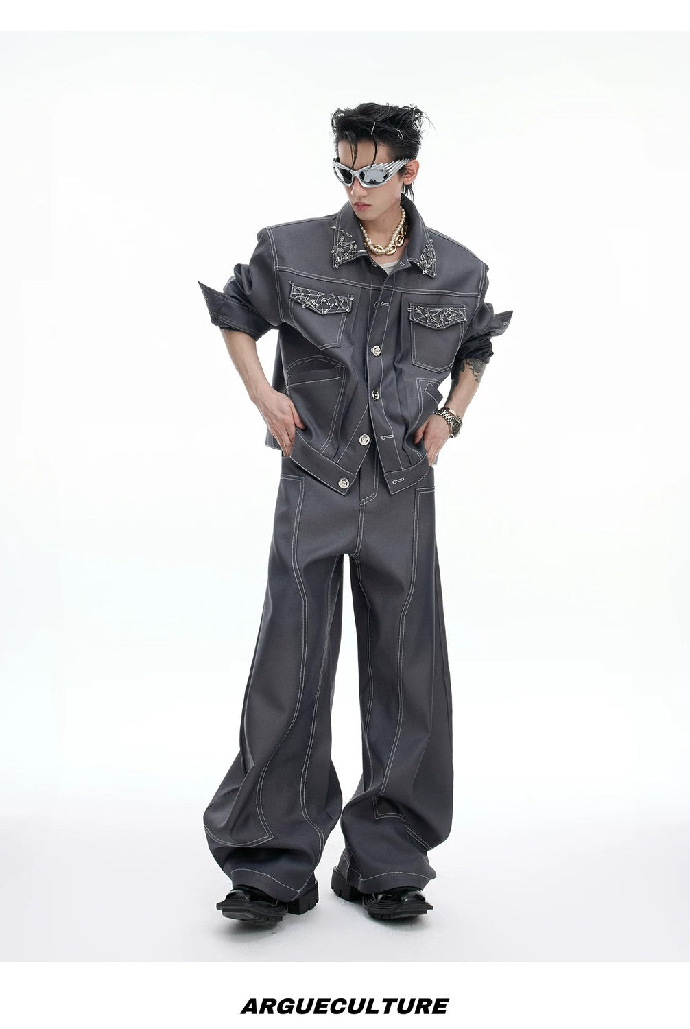 desc::deconstructed-pin-cropped-jacket-curved-leg-set-detail-img-12