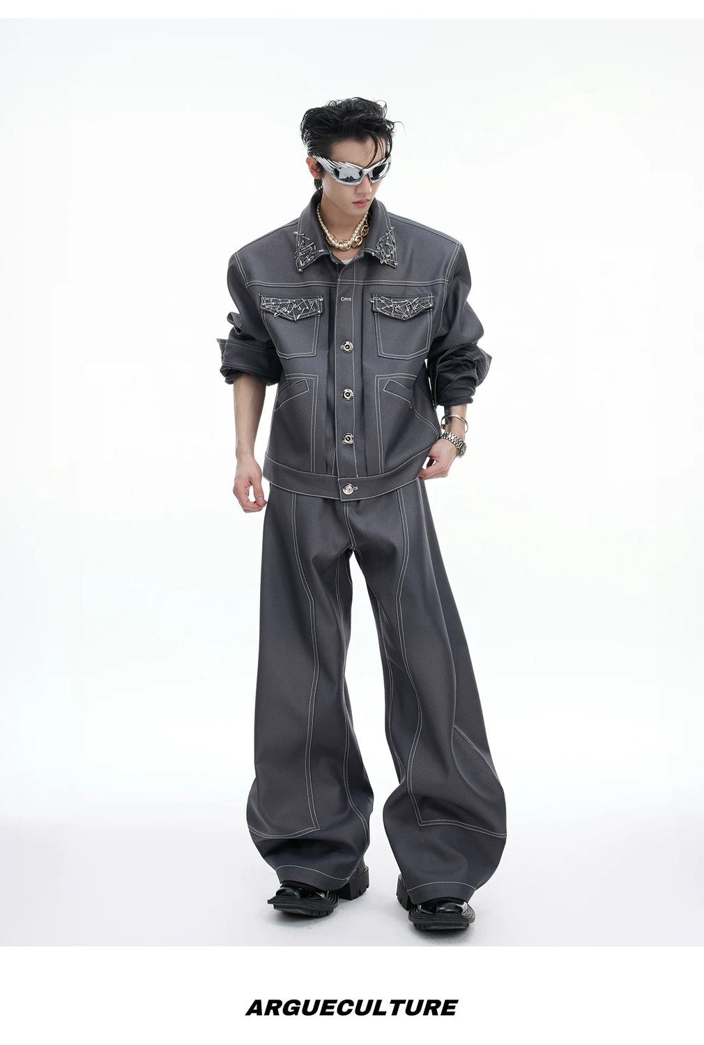 desc::deconstructed-pin-cropped-jacket-curved-leg-set-detail-img-9