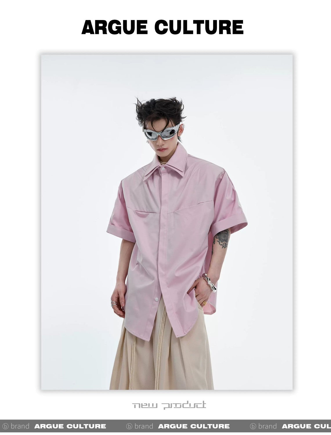 desc::deconstructed-pleated-double-collar-shirt-oversized-fit-detail-img-11