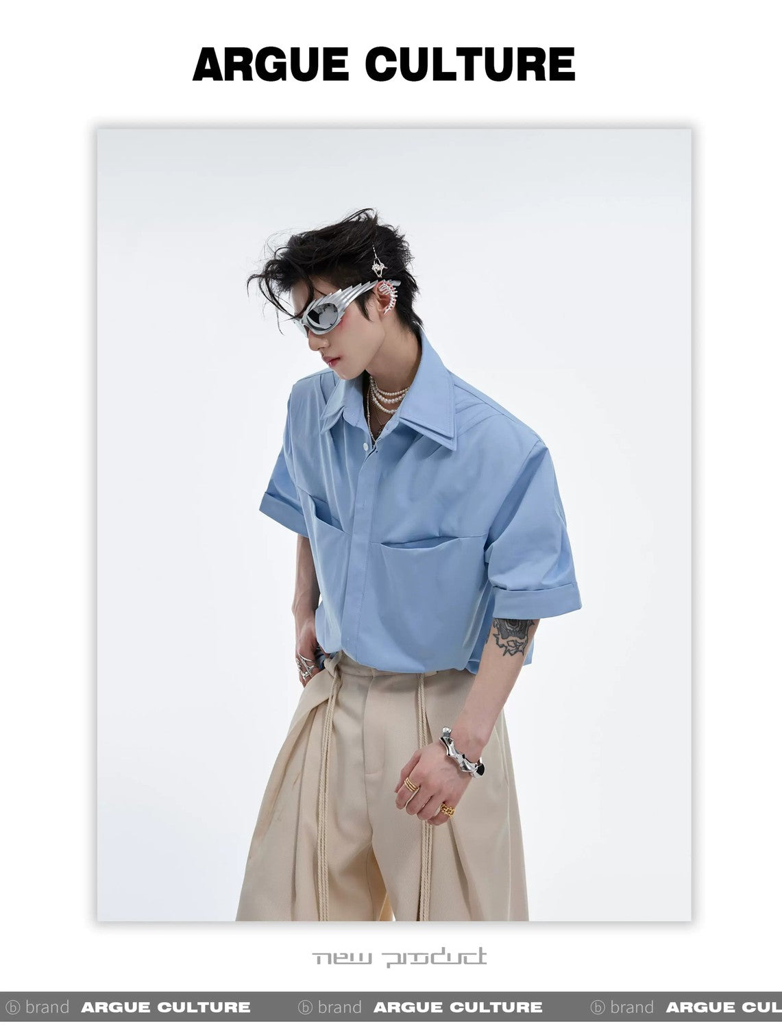 desc::deconstructed-pleated-double-collar-shirt-oversized-fit-detail-img-8