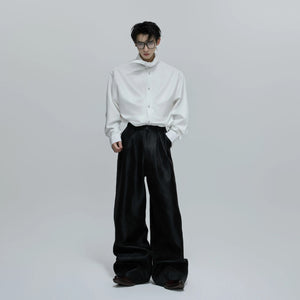 Unisex designer shirt styled for a high-fashion streetwear look