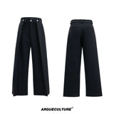 deconstructed-pleated-straight-leg-trousers-for-men-black
