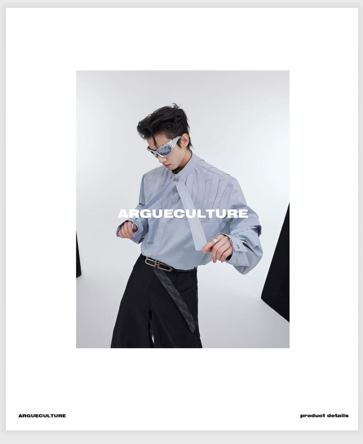 desc::deconstructed-pleated-streamer-shirt-oversized-streetwear-top-detail-img-7