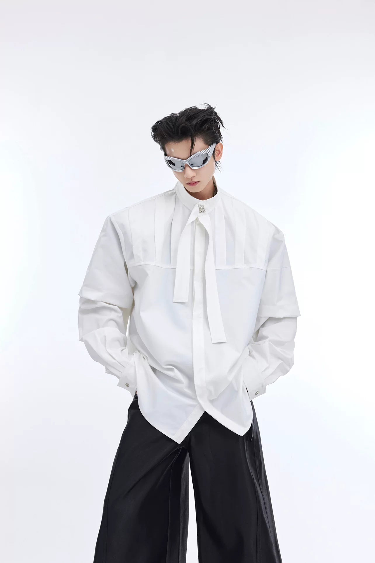 deconstructed-pleated-streamer-shirt-oversized-streetwear-top-white