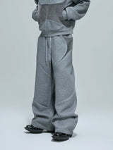 deconstructed-pony-hair-cropped-hoodie-pants-set-black-top