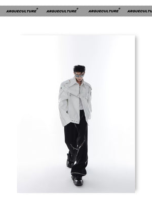 desc::deconstructed-pu-leather-moto-jacket-metal-studded-unisex-detail-img-10