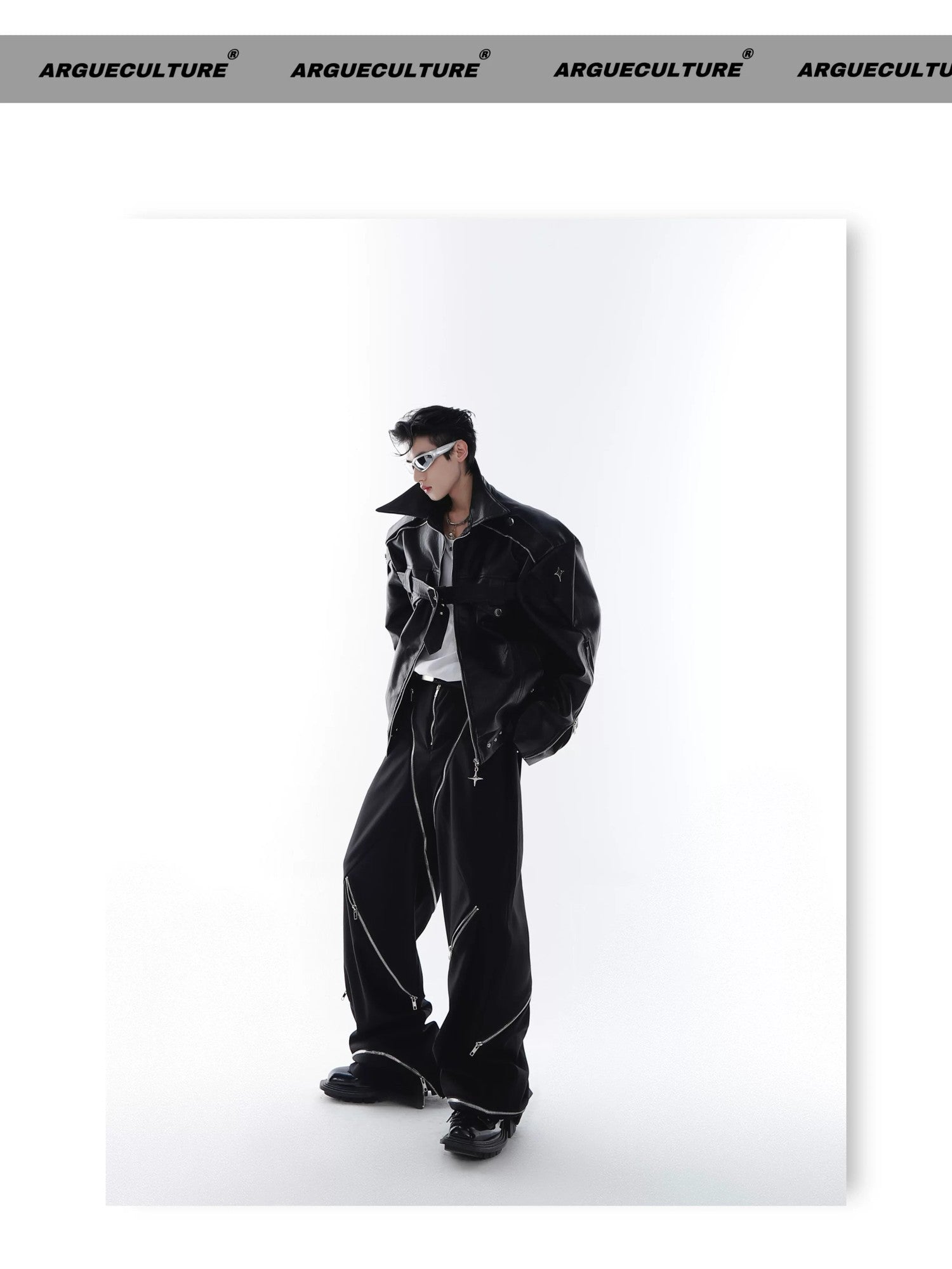 desc::deconstructed-pu-leather-moto-jacket-metal-studded-unisex-detail-img-19