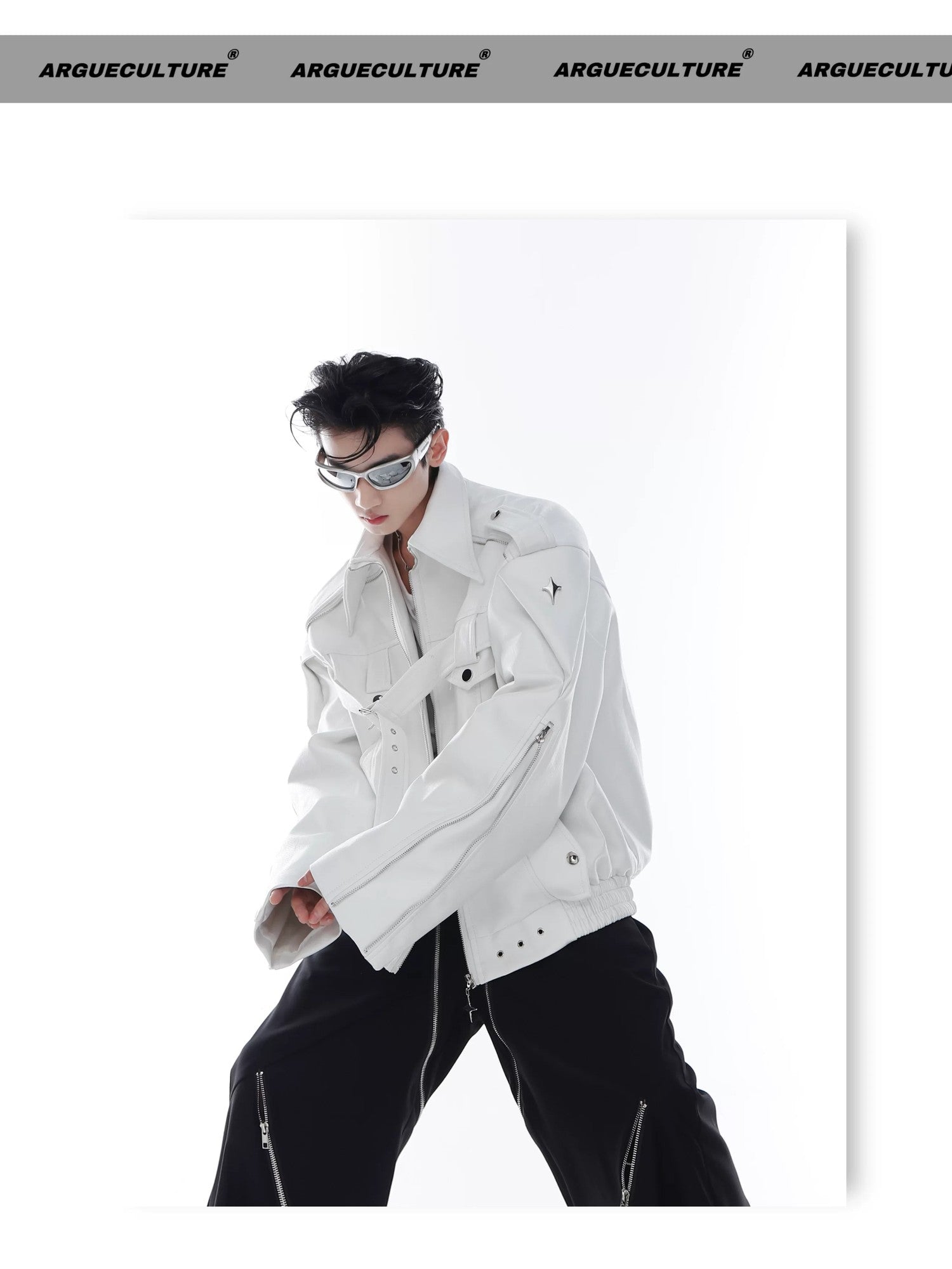 desc::deconstructed-pu-leather-moto-jacket-metal-studded-unisex-detail-img-8