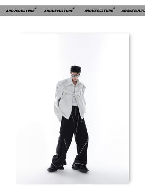 desc::deconstructed-pu-leather-moto-jacket-metal-studded-unisex-detail-img-9