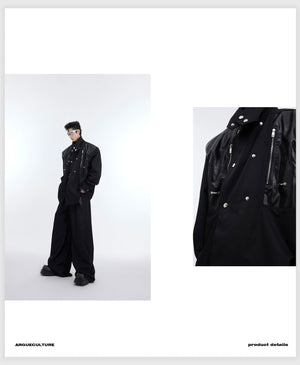 desc::deconstructed-pu-leather-padded-shirt-jacket-loose-fit-detail-img-3