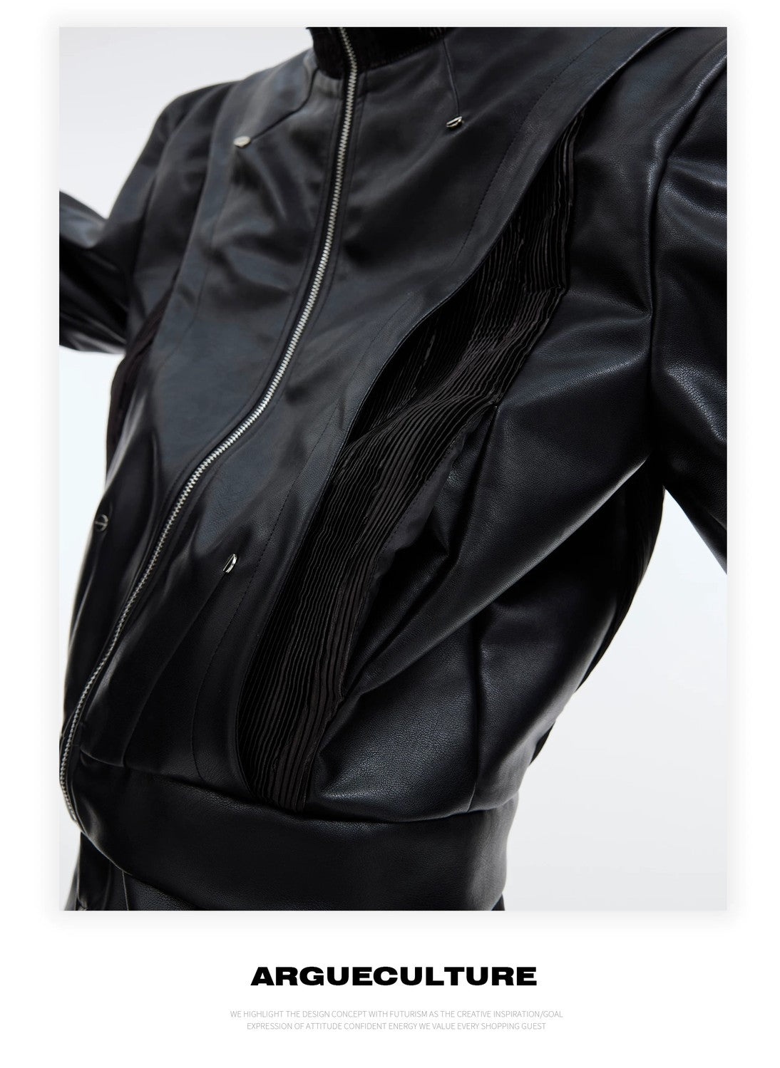 desc::deconstructed-pu-leather-patchwork-biker-set-for-men-detail-img-7